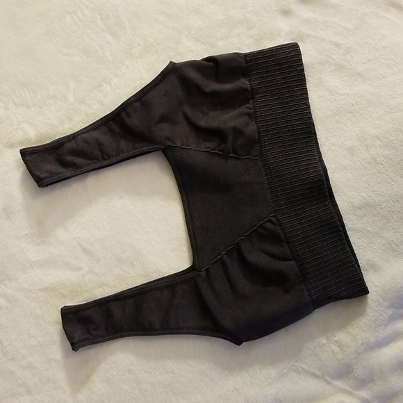 FP Movement Good Karma Square Neck Sports Bra in Washed Black Medium - Picture 6 of 11